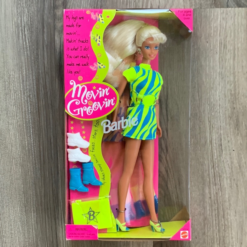 Barbie Doll Movin Groovin Mattel Toy New Vintage 90s 1997 Collectible